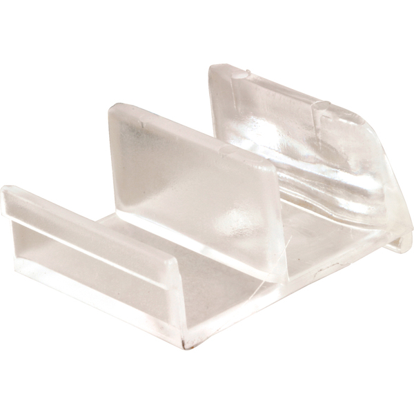 Prime-Line Clear Acrylic Shower Door Bottom Guide, Sterling Single Pack M 6111
